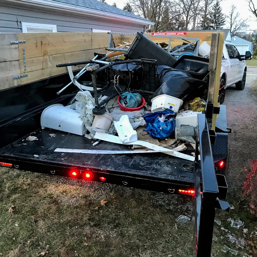 Roll-off dumpster delivered to a residential driveway in Hurricane